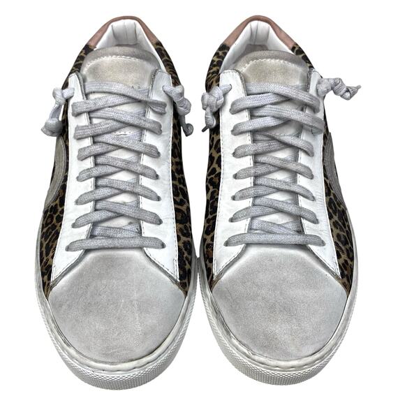 Oliver Cabell Women's Low 1 Leopard Distressed Sneaker Size 40 US 10 - Picture 7 of 10